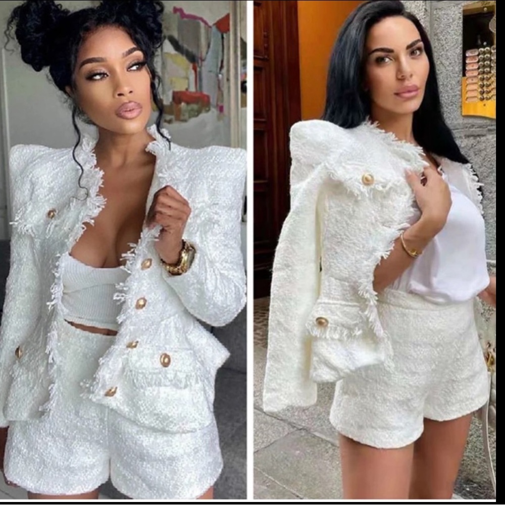 Elegant White Women's Pantsuit